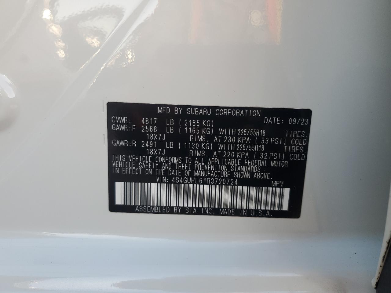 2024 Subaru Crosstrek Limited VIN: 4S4GUHL61R3720724 Lot: 67978945