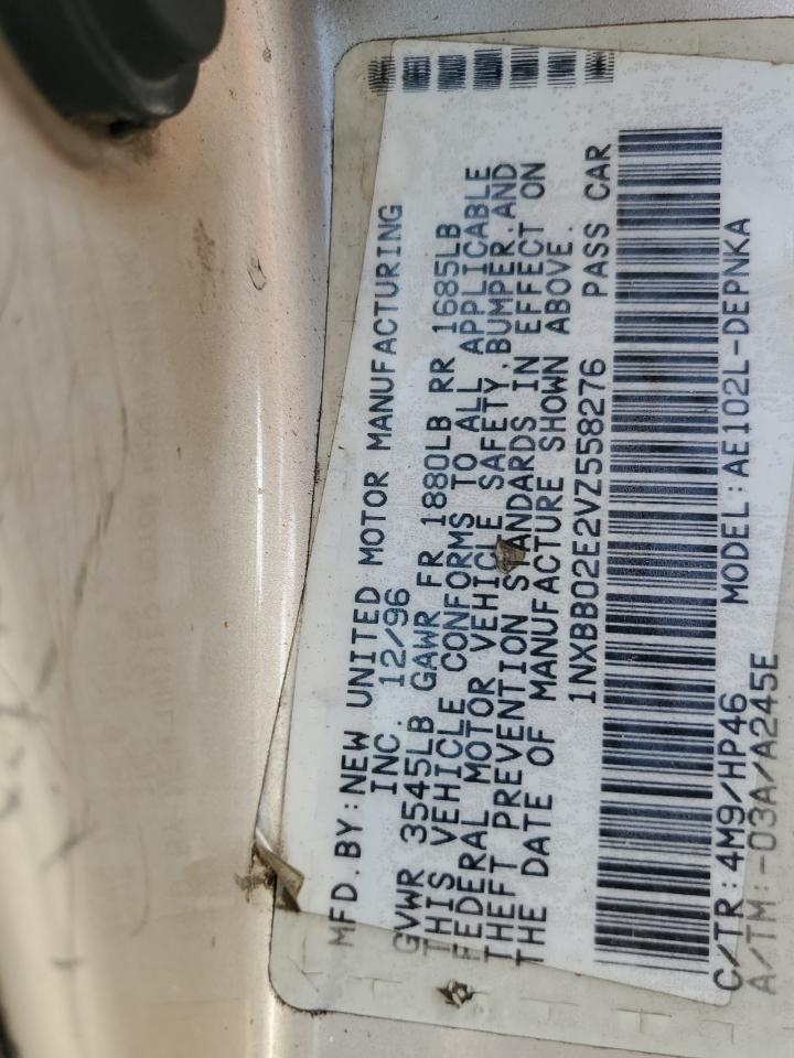 1997 Toyota Corolla Dx VIN: 1NXBB02E2VZ558276 Lot: 70404205