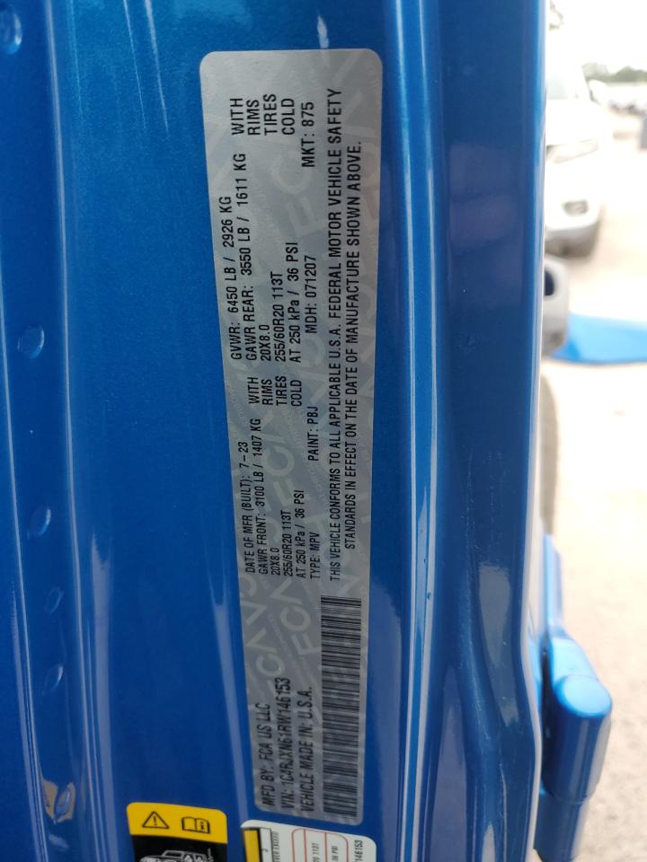 2024 Jeep Wrangler 4Xe VIN: 1C4RJXN61RW146153 Lot: 70457875