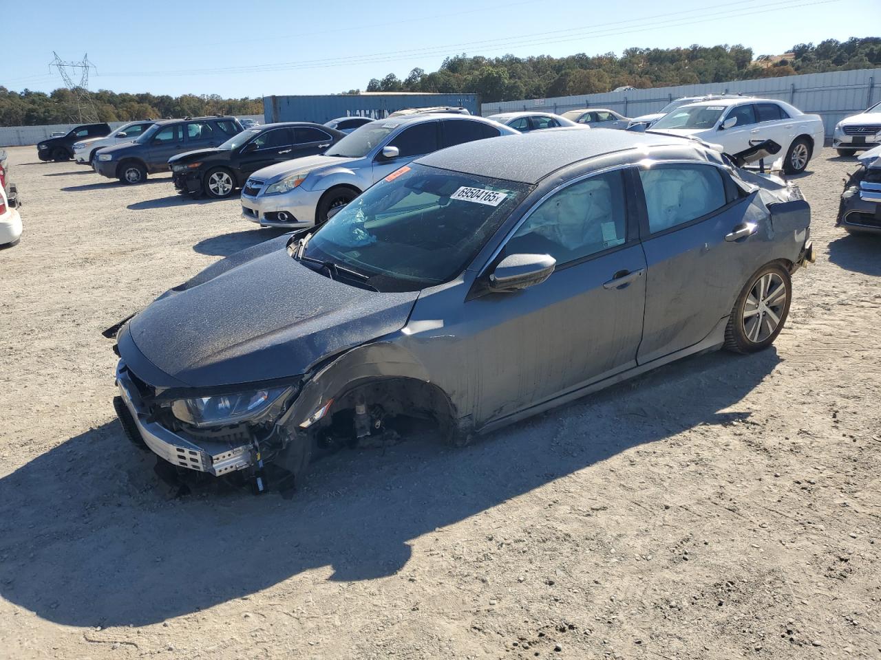 2020 Honda Civic Lx grey null gas SHHFK7H39LU413356 photo #1