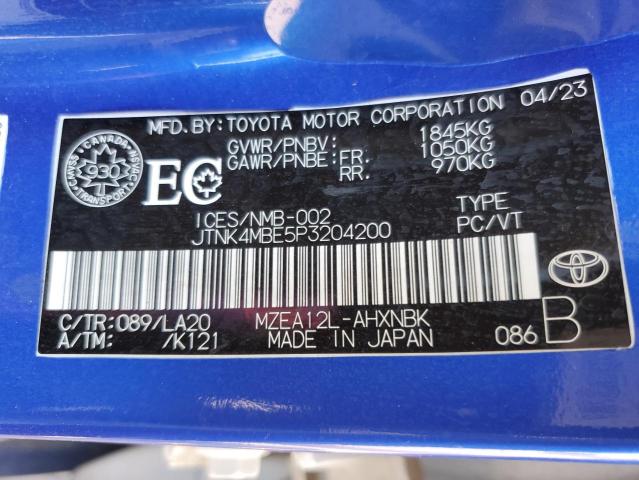 2023 TOYOTA COROLLA SE  