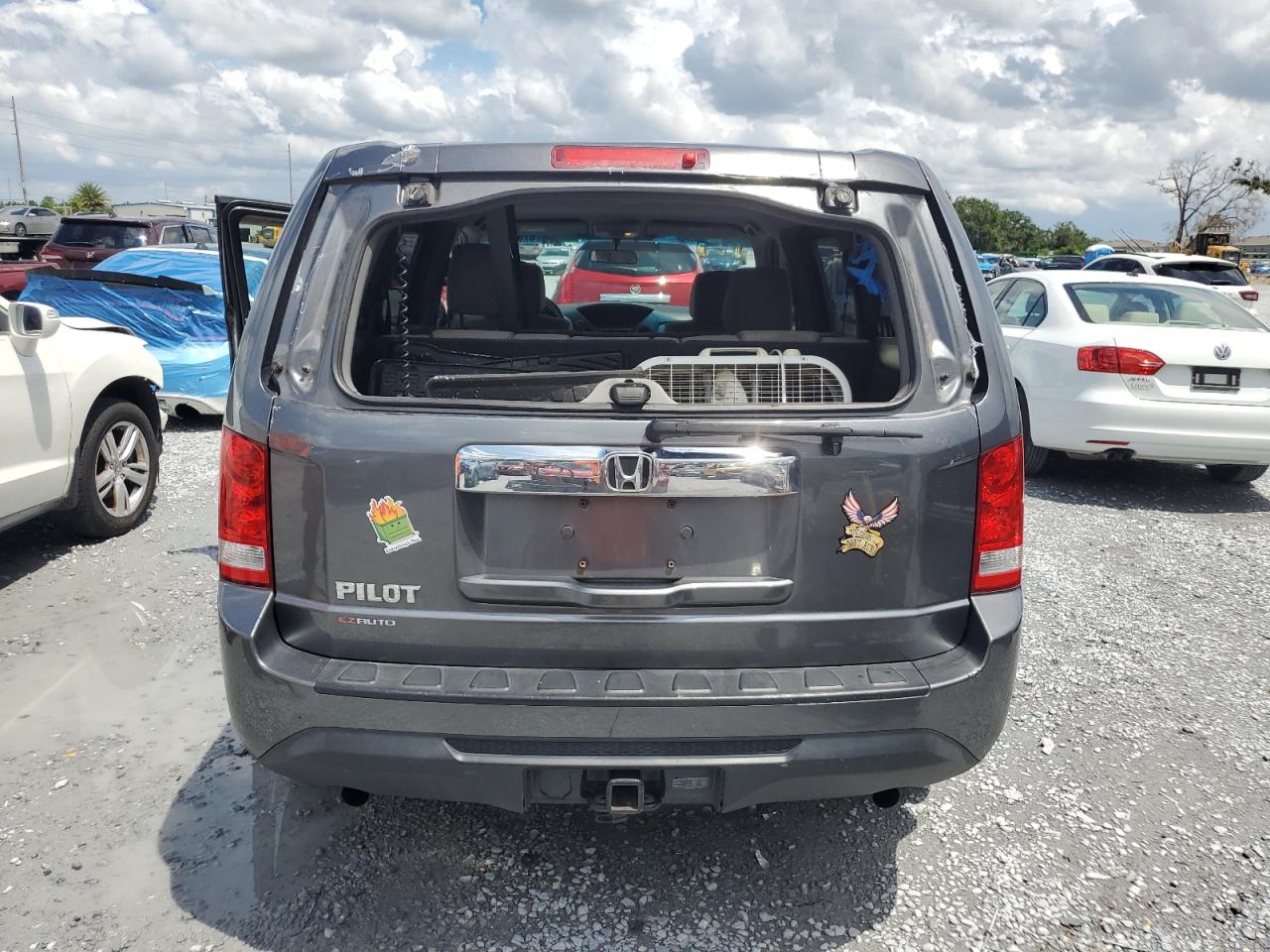 2012 Honda Pilot Lx VIN: 5FNYF3H27CB009809 Lot: 81055135