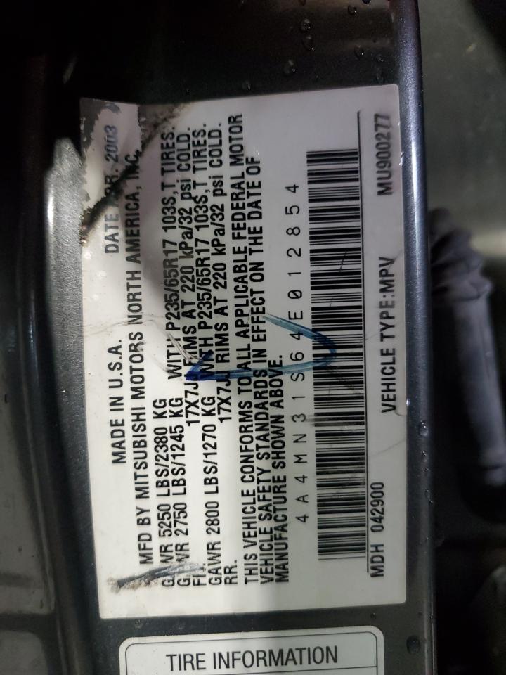 2004 Mitsubishi Endeavor Xls VIN: 4A4MN31S64E012854 Lot: 67475645