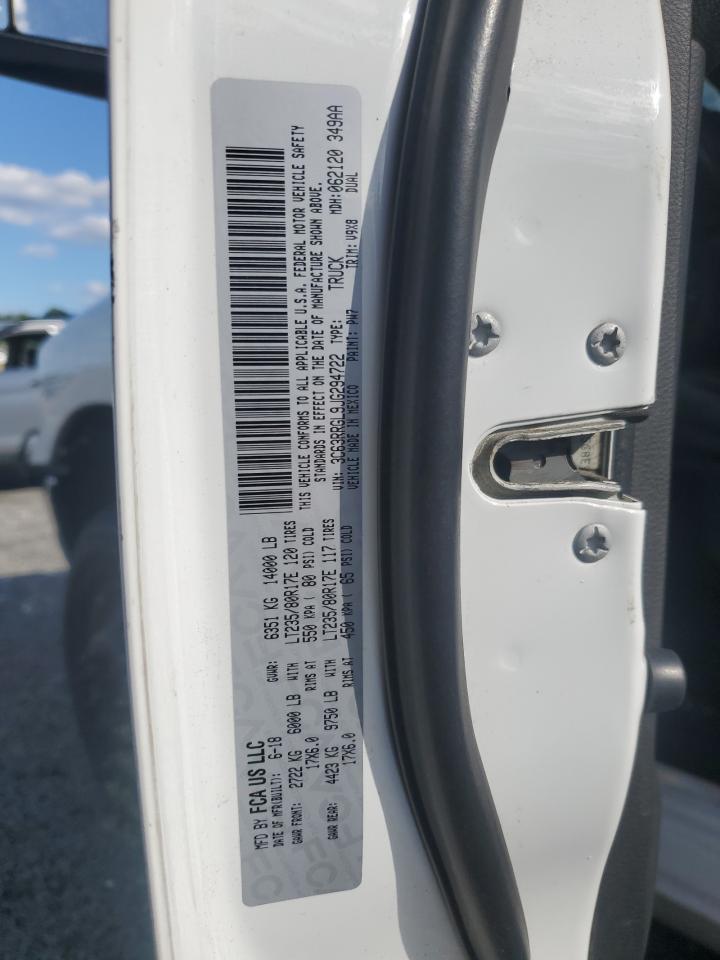 2018 Ram 3500 St VIN: 3C63RRGL9JG294722 Lot: 68874575