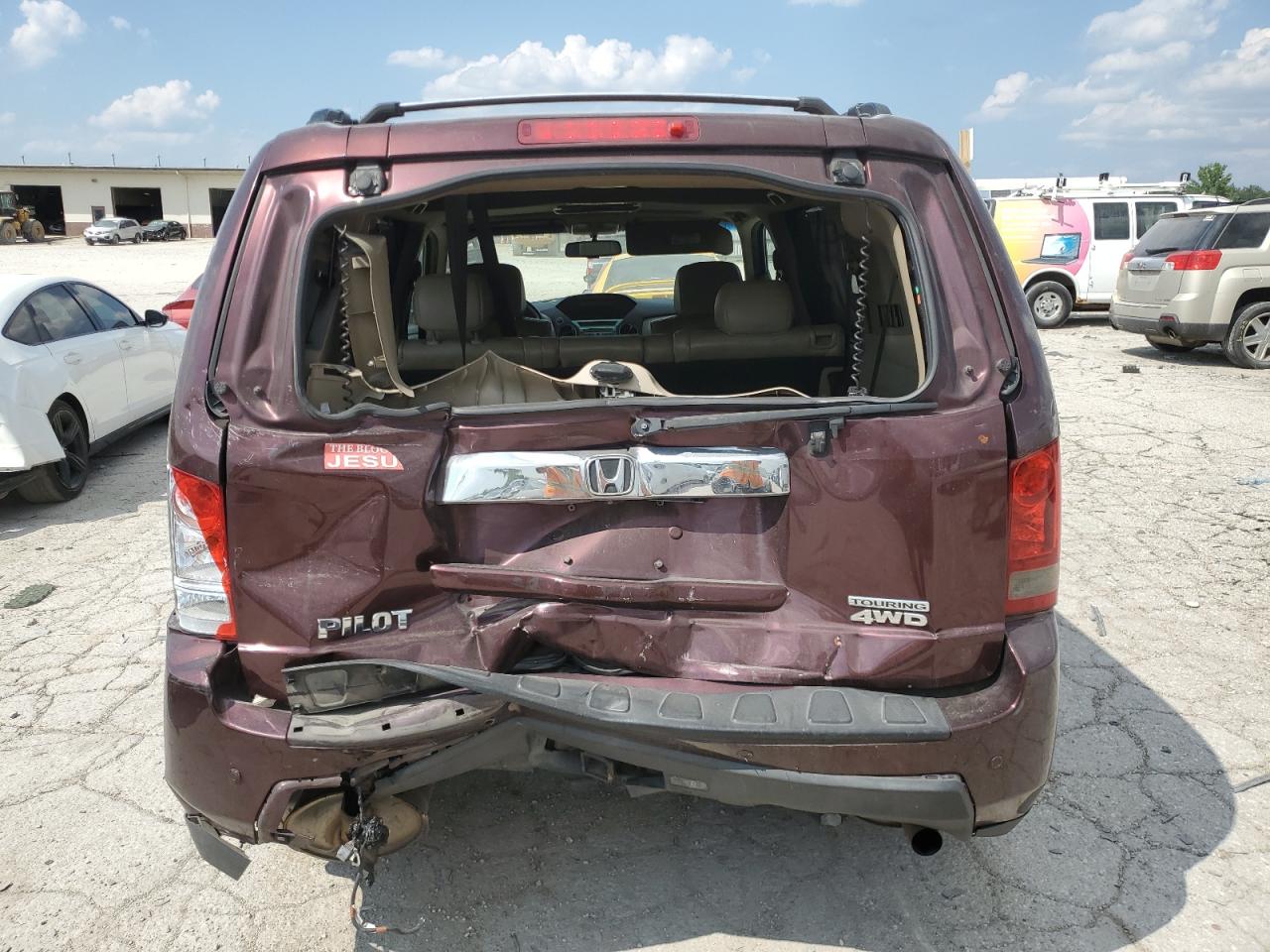 2011 Honda Pilot Touring VIN: 5FNYF4H93BB060595 Lot: 68725315