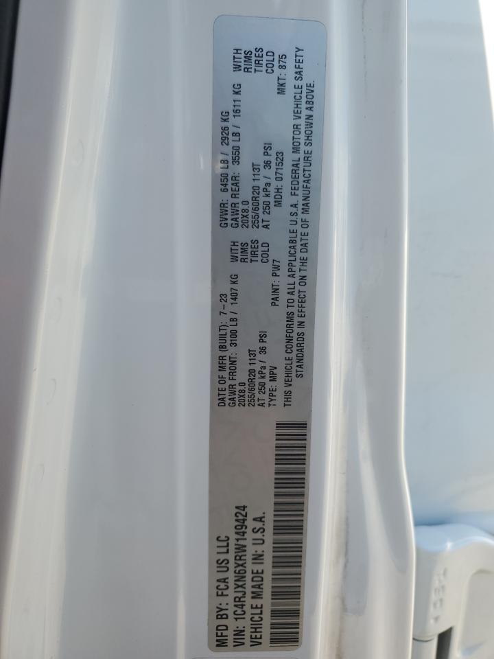 2024 Jeep Wrangler 4Xe VIN: 1C4RJXN6XRW149424 Lot: 70148115