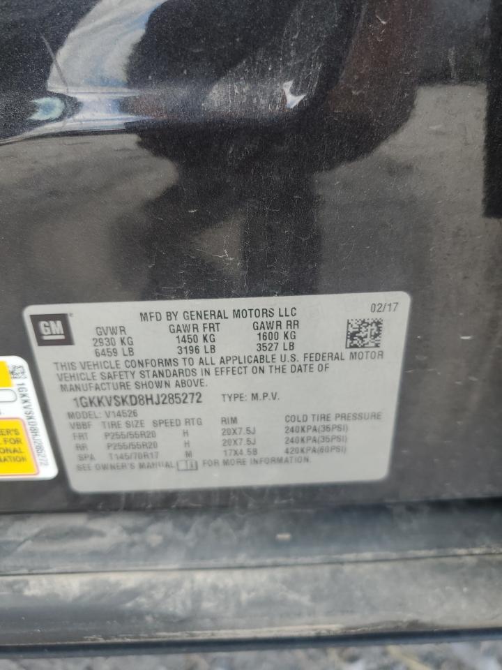 2017 GMC Acadia Limited Slt-2 VIN: 1GKKVSKD8HJ285272 Lot: 69779645