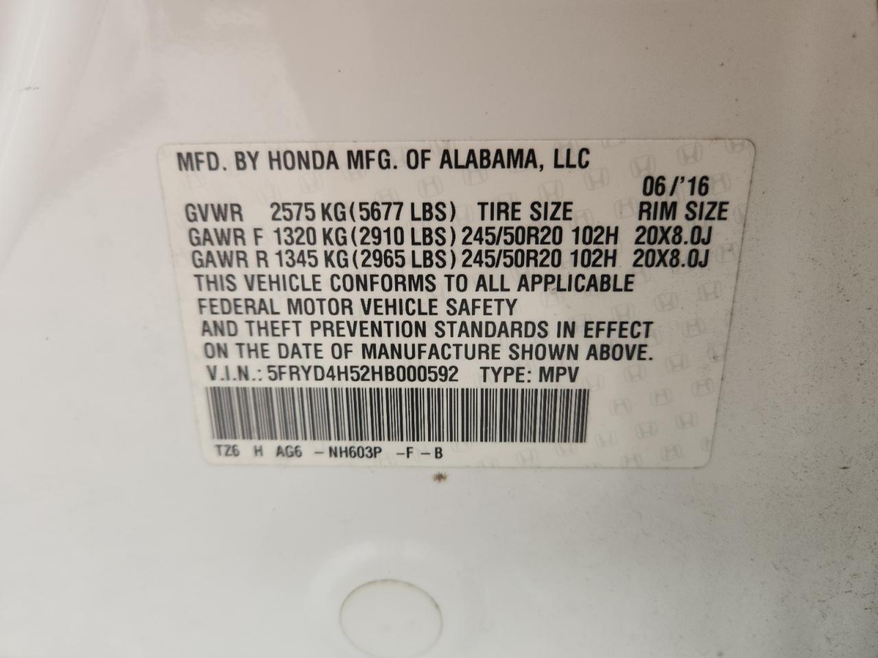 2017 Acura Mdx Technology VIN: 5FRYD4H52HB000592 Lot: 68413645