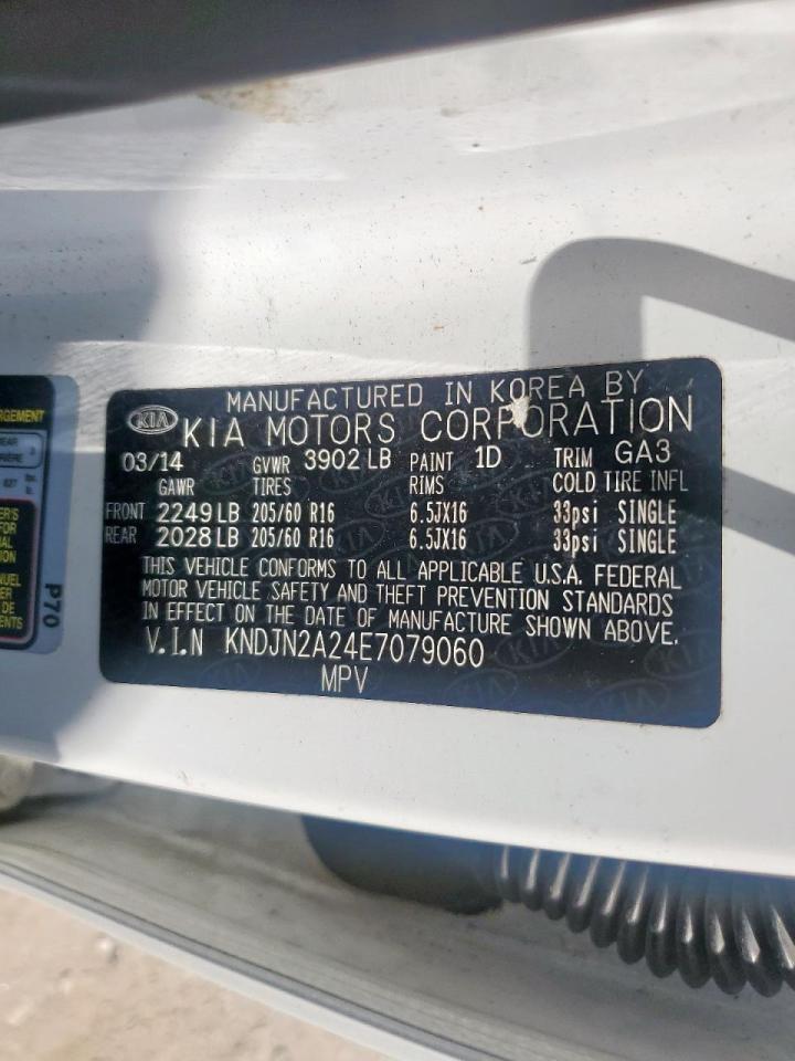 2014 Kia Soul VIN: KNDJN2A24E7079060 Lot: 68370495