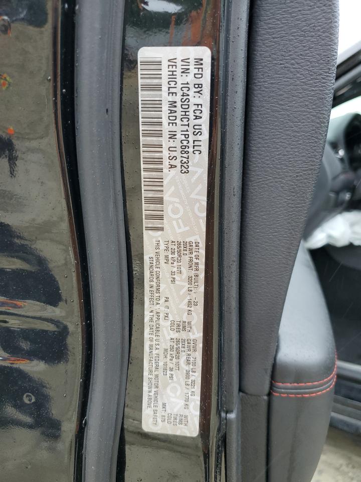 2023 Dodge Durango R/T VIN: 1C4SDHCT1PC687323 Lot: 69204855