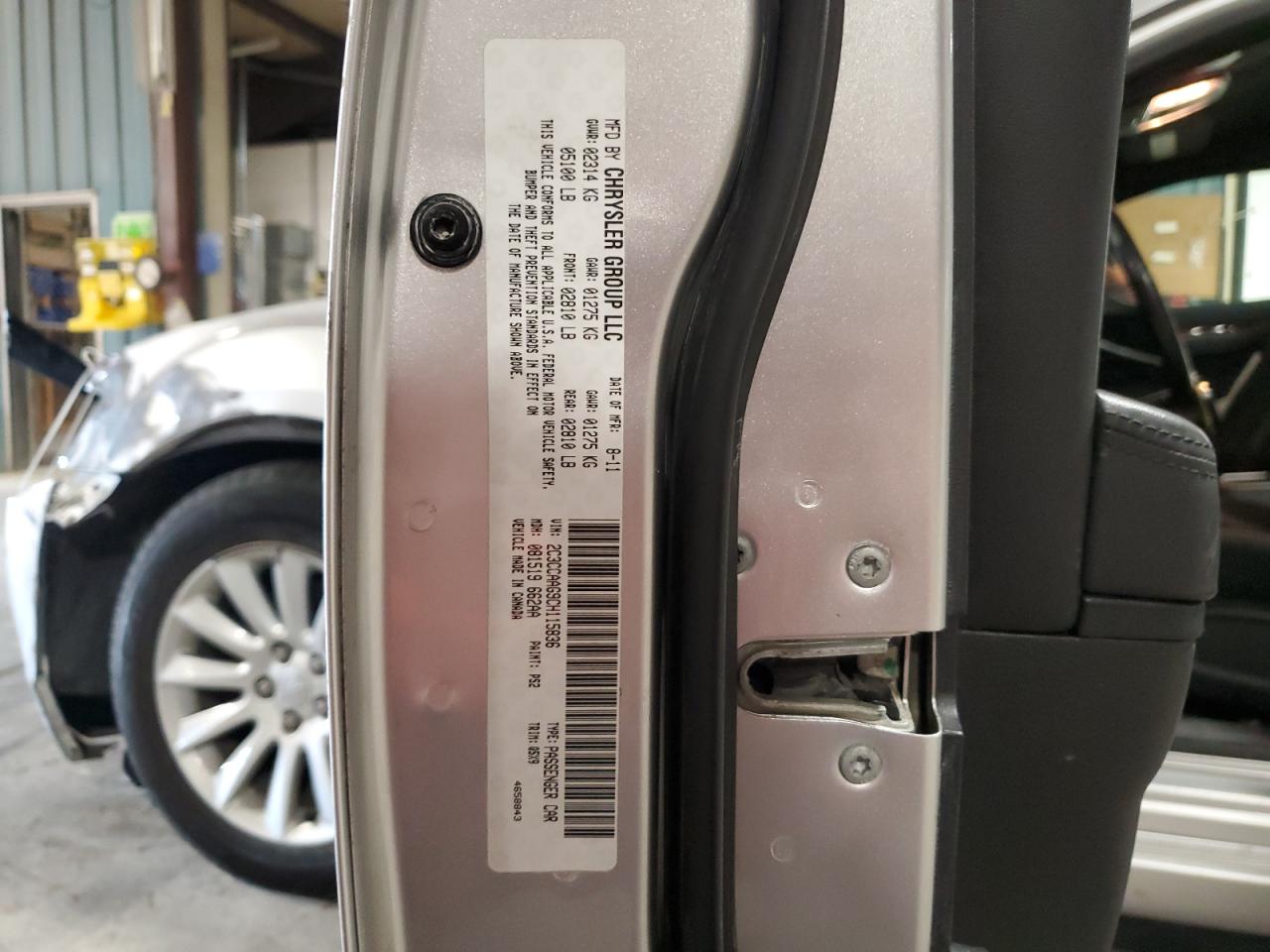 2012 Chrysler 300 VIN: 2C3CCAAG9CH115836 Lot: 67987545