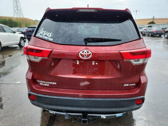  TOYOTA HIGHLANDER 2017 Бургунди