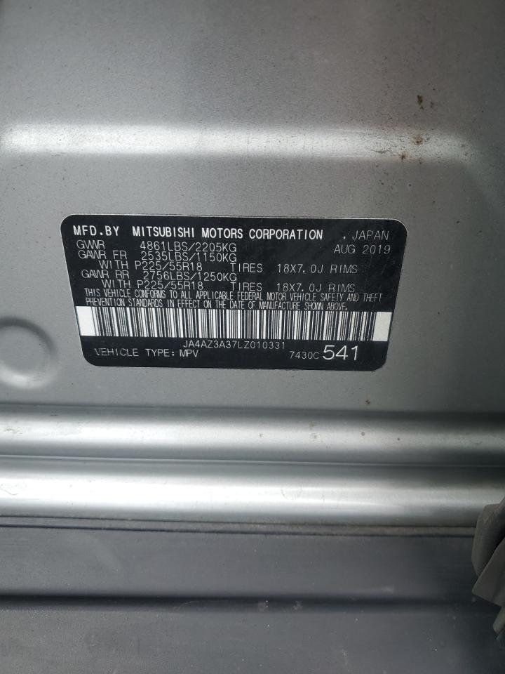 2020 Mitsubishi Outlander Se VIN: JA4AZ3A37LZ010331 Lot: 69614145