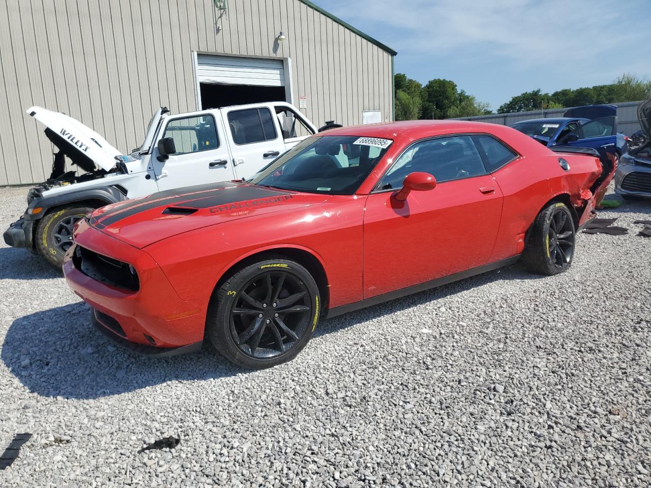 2016 Dodge Challenger Sxt red coupe flexible 2C3CDZAG9GH289861 photo #1
