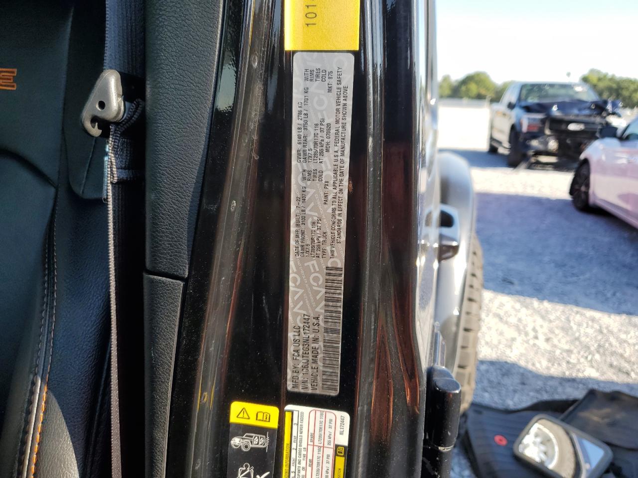 2022 Jeep Gladiator Mojave VIN: 1C6JJTEG3NL172447 Lot: 69808885