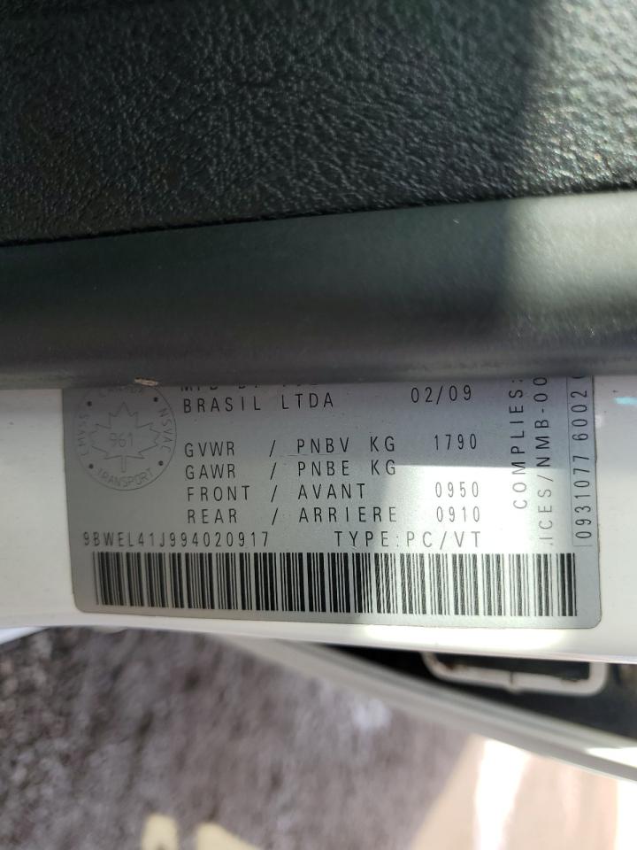 2009 Volkswagen City Golf VIN: 9BWEL41J994020917 Lot: 68918605