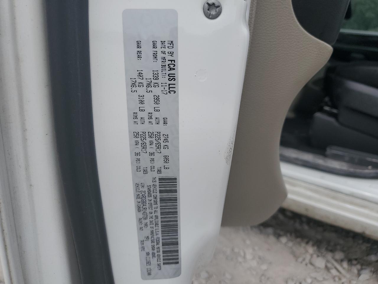 2018 Dodge Grand Caravan Se VIN: 2C4RDGBG4JR143720 Lot: 70819265