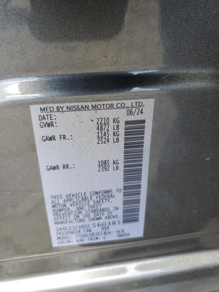 2025 Nissan Leaf Sv Plus VIN: 1N4CZ1CV6SC560385 Lot: 68444835