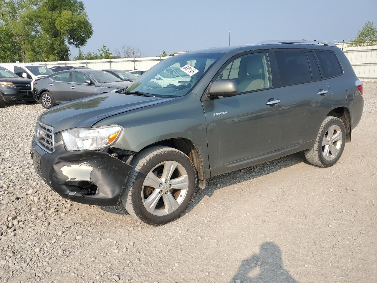 2008 Toyota Highlander Limited grey null gas JTEES42A882074999 photo #1