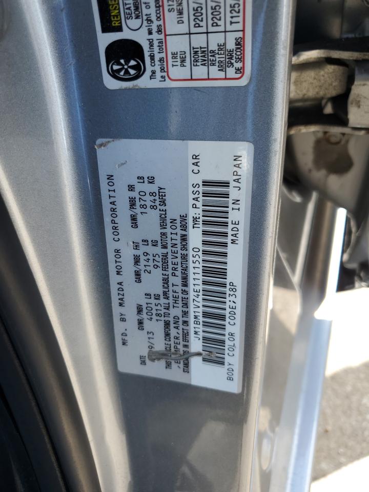 2014 Mazda 3 Touring VIN: JM1BM1V74E1111550 Lot: 68118975