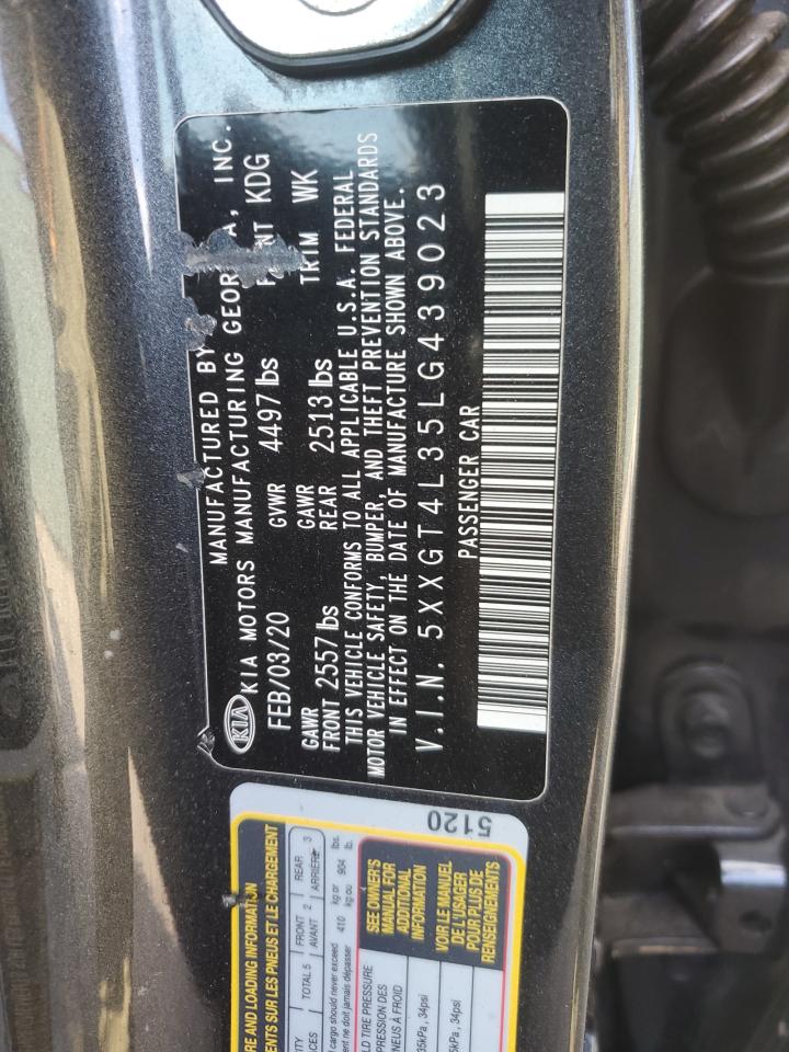 2020 Kia Optima Lx VIN: 5XXGT4L35LG439023 Lot: 69230225