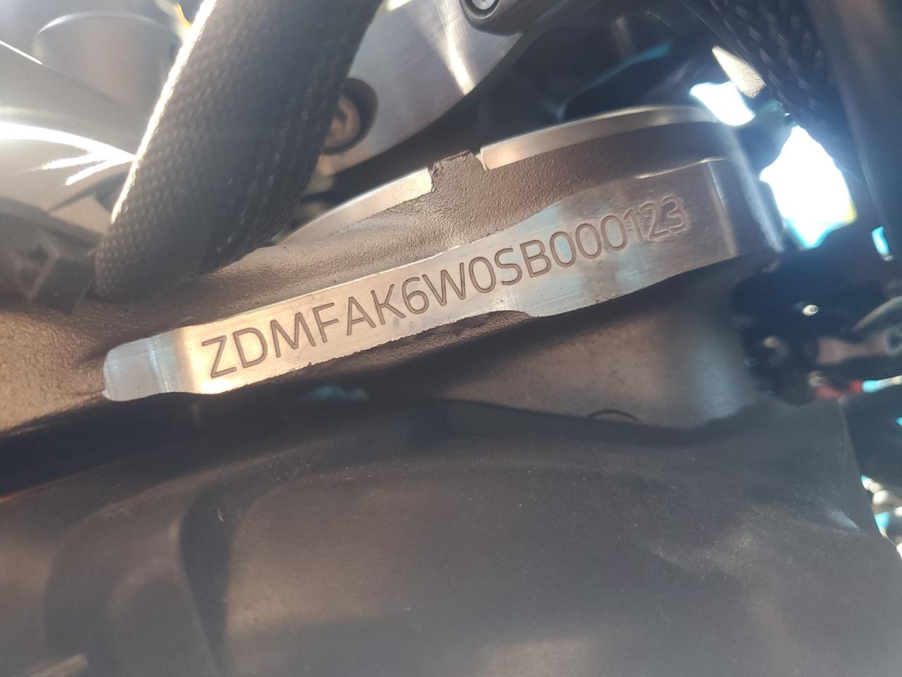 2025 Ducati Streetfigh VIN: ZDMFAK6W0SB000123 Lot: 67601045