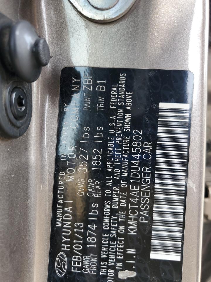 2013 Hyundai Accent Gls VIN: KMHCT4AE1DU445802 Lot: 70409055