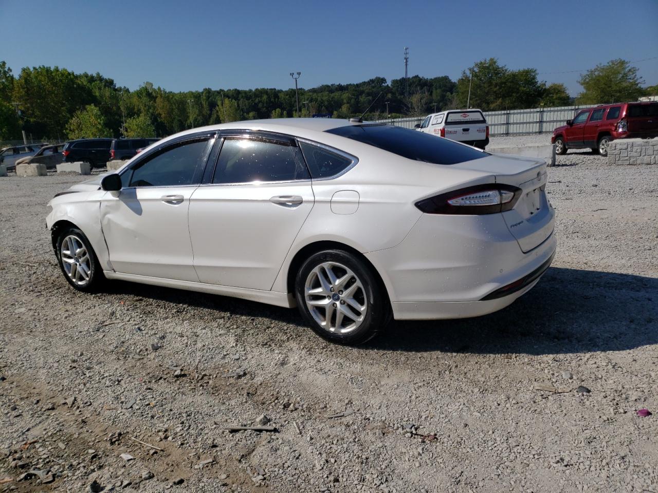 2013 Ford Fusion Se white null gas 3FA6P0HR6DR205469 photo #3