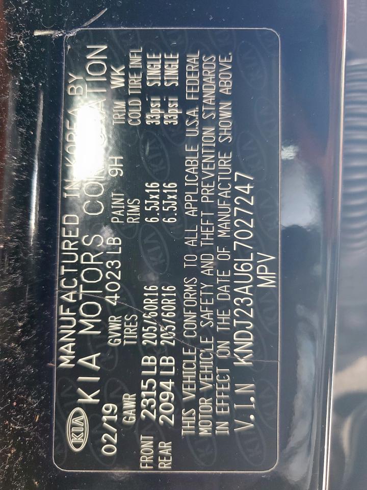 2020 Kia Soul Lx VIN: KNDJ23AU6L7027247 Lot: 70409195