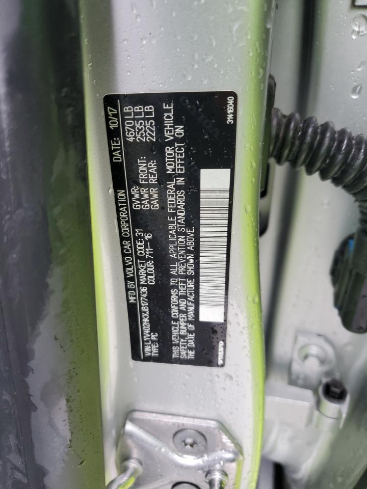 2018 Volvo S60 Premier VIN: LYV402HKXJB177436 Lot: 67558855