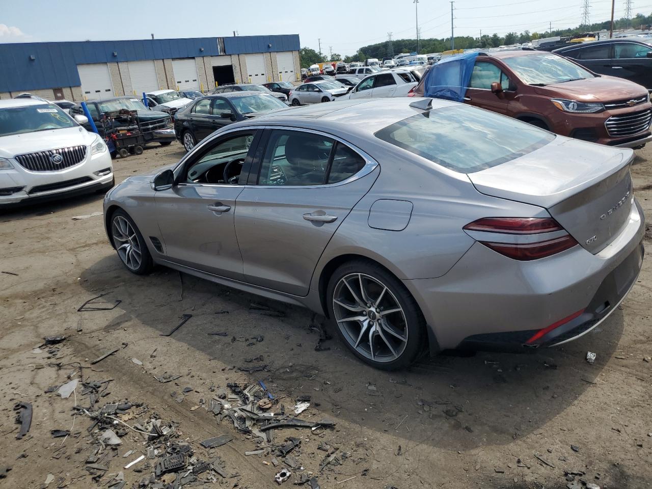 2022 Genesis G70 Base silver null gas KMTG34TA9NU086539 photo #3