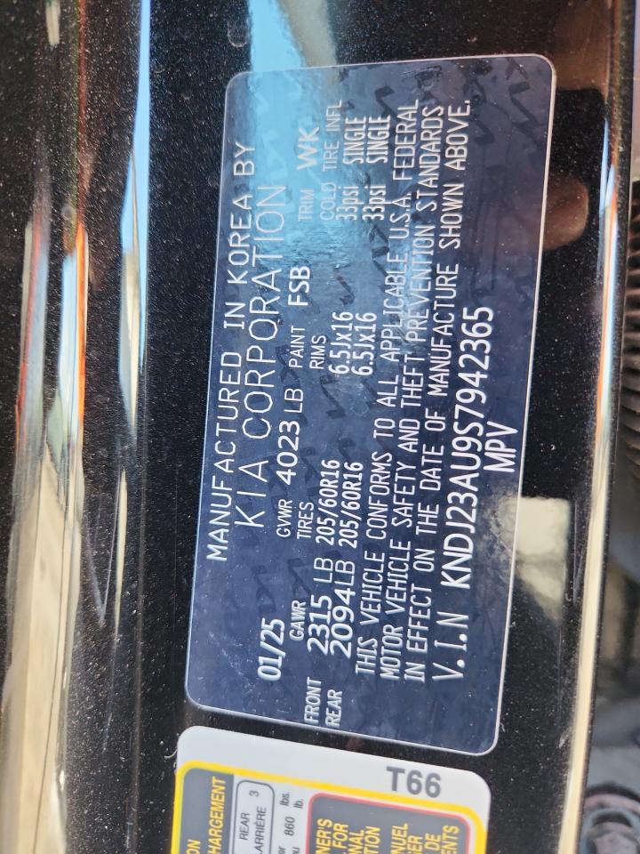 2025 Kia Soul Lx VIN: KNDJ23AU9S7942365 Lot: 71036465