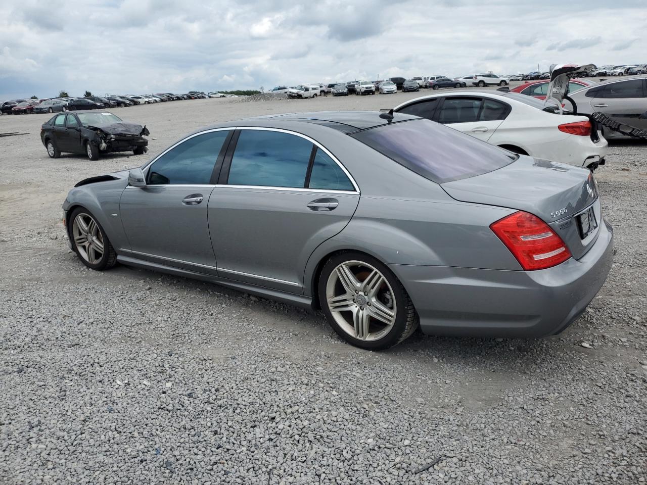 2012 Mercedes-Benz S 550 4Matic grey sedan gas WDDNG9EB3CA465327 photo #3