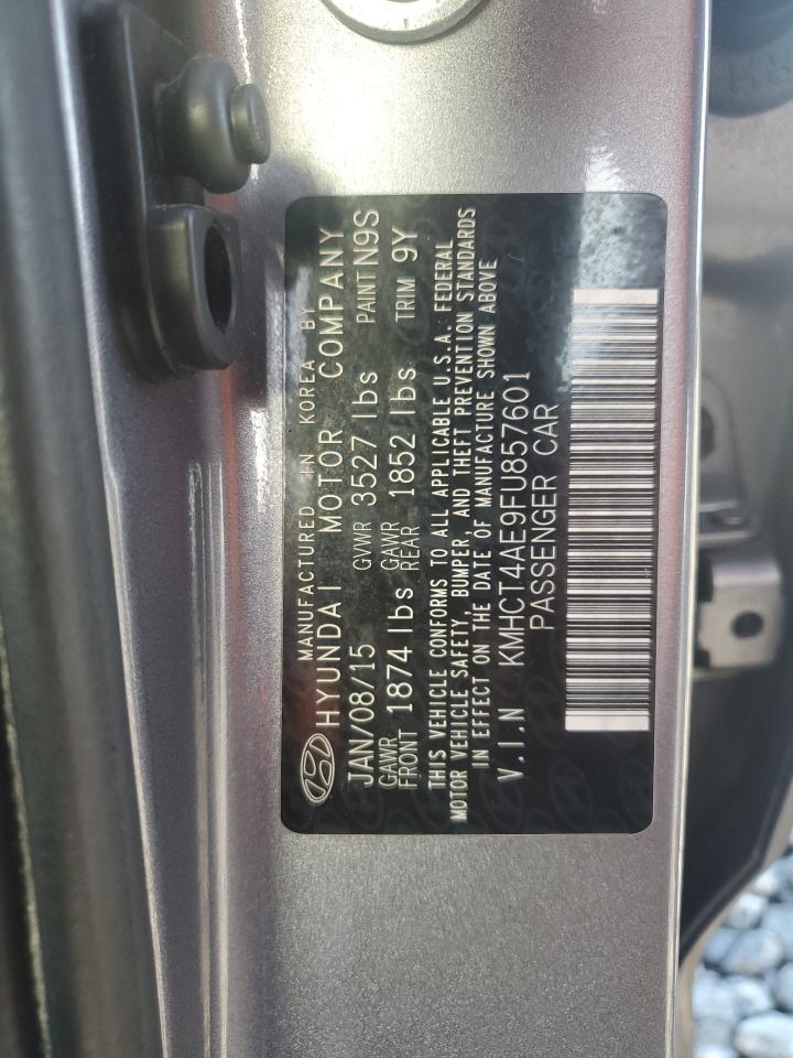 2015 Hyundai Accent Gls VIN: KMHCT4AE9FU857601 Lot: 70918085