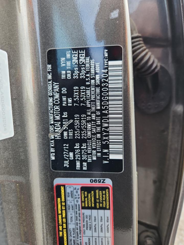 5XYZWDLA5DG003204 2013 Hyundai Santa Fe Sport