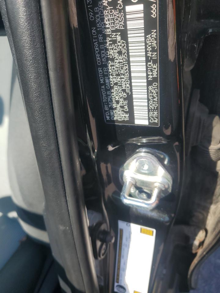 2013 Toyota Prius C VIN: JTDKDTB33D1553537 Lot: 69591645