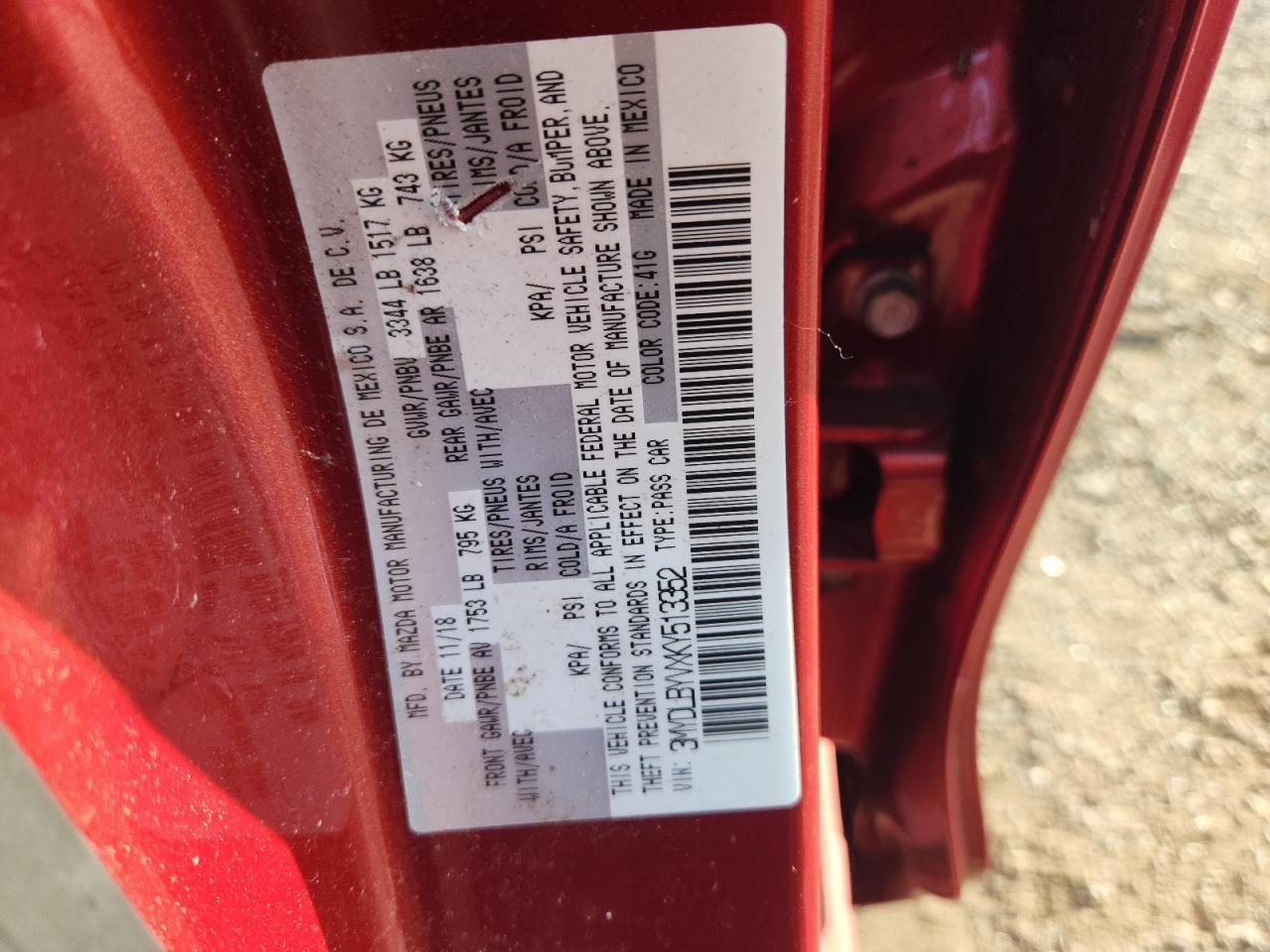 2019 Toyota Yaris L VIN: 3MYDLBYVXKY513352 Lot: 68872295