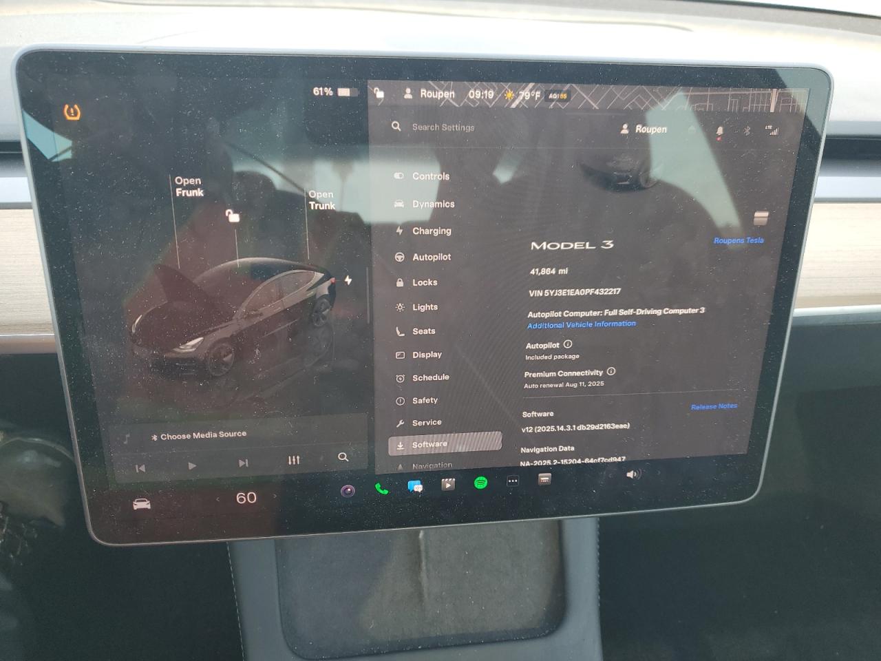 2023 Tesla Model 3 VIN: 5YJ3E1EA0PF432217 Lot: 65908505