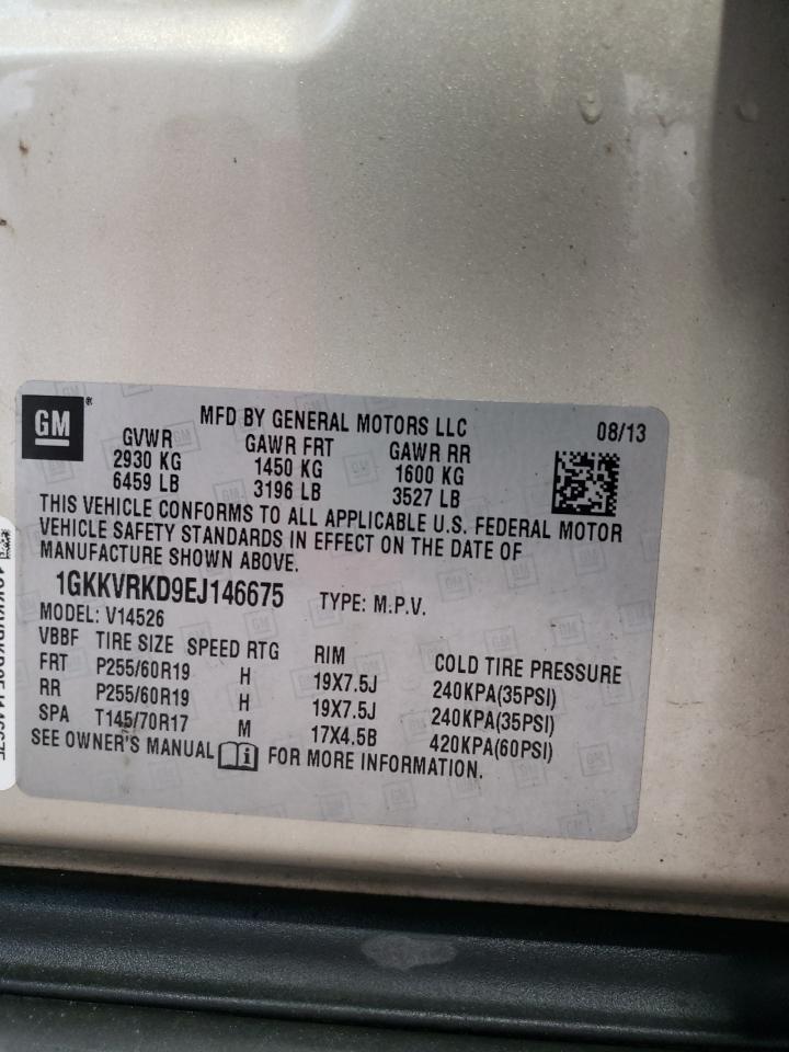 2014 GMC Acadia Slt-1 VIN: 1GKKVRKD9EJ146675 Lot: 68443955