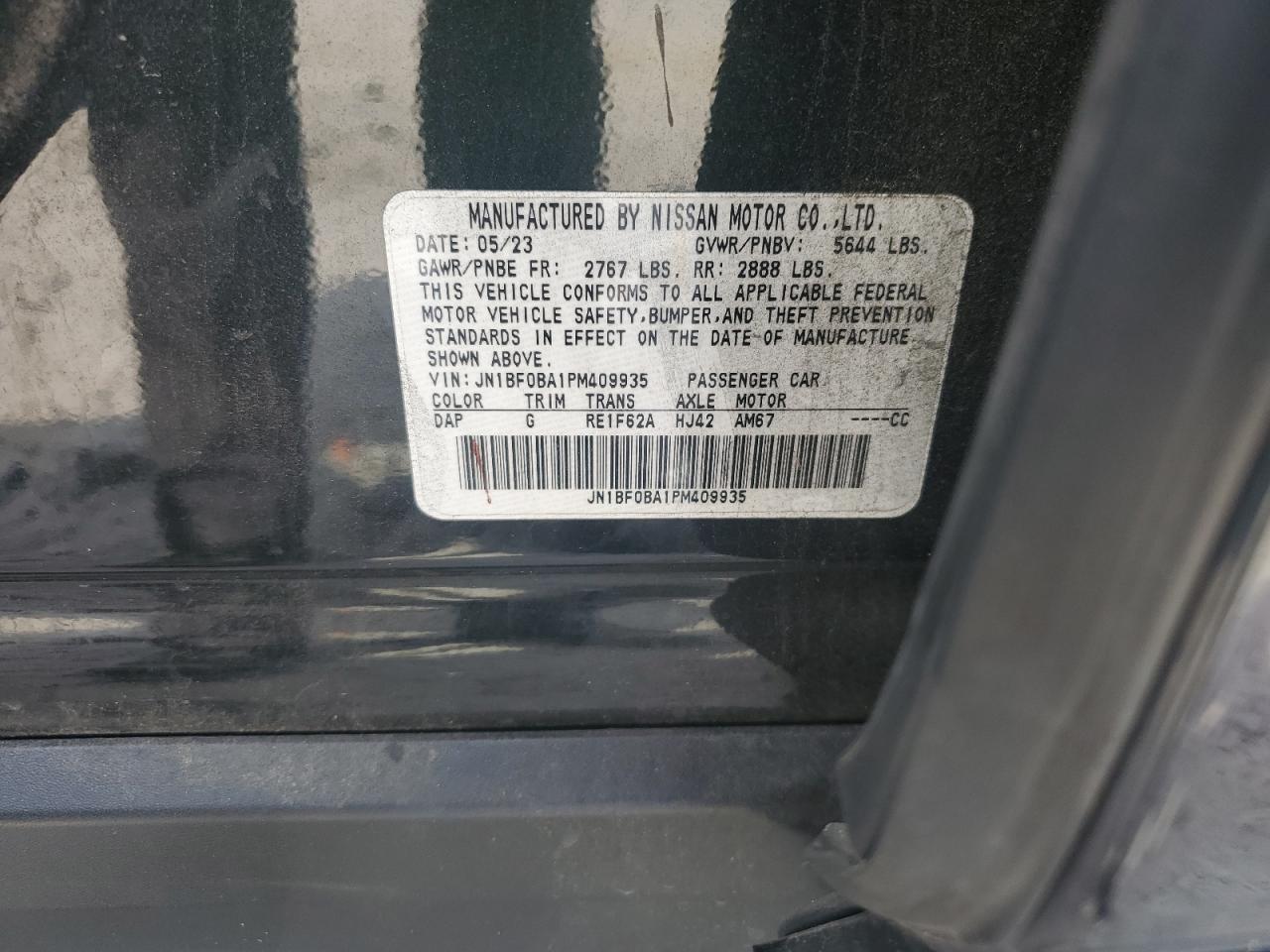 2023 Nissan Ariya Evolve+ VIN: JN1BF0BA1PM409935 Lot: 69523025