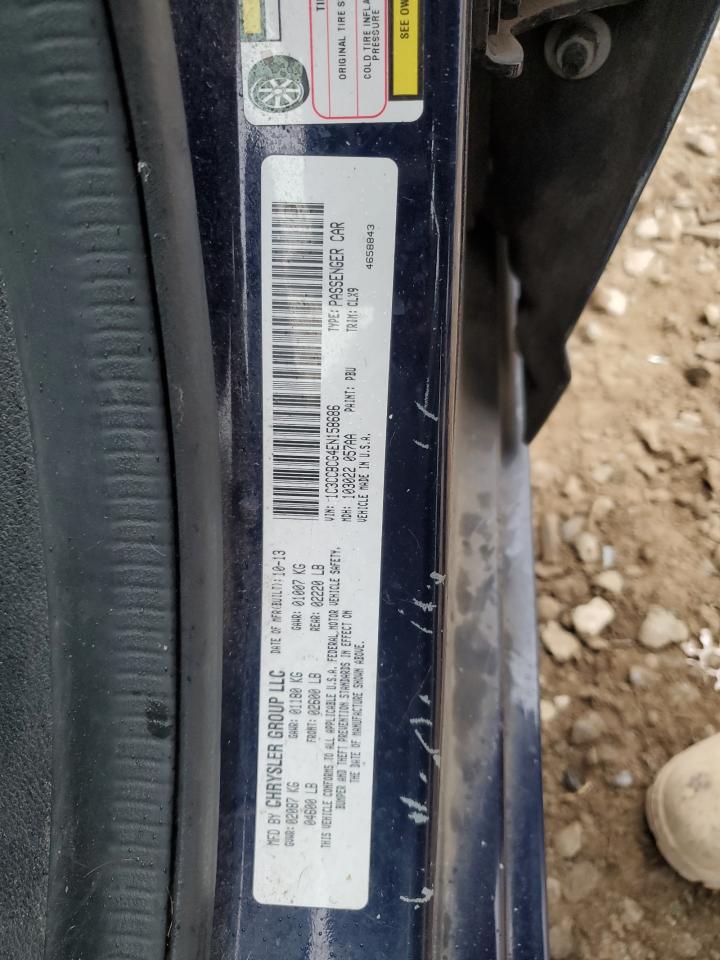 2014 Chrysler 200 Limited VIN: 1C3CCBCG4EN158686 Lot: 68756065