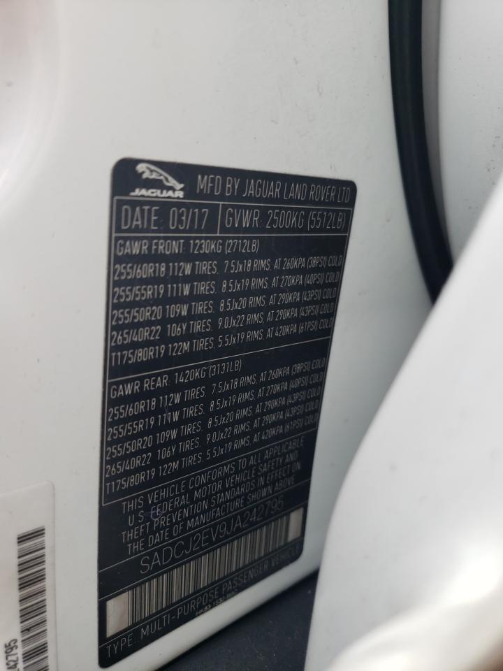 2018 Jaguar F-Pace Premium VIN: SADCJ2EV9JA242795 Lot: 67068075