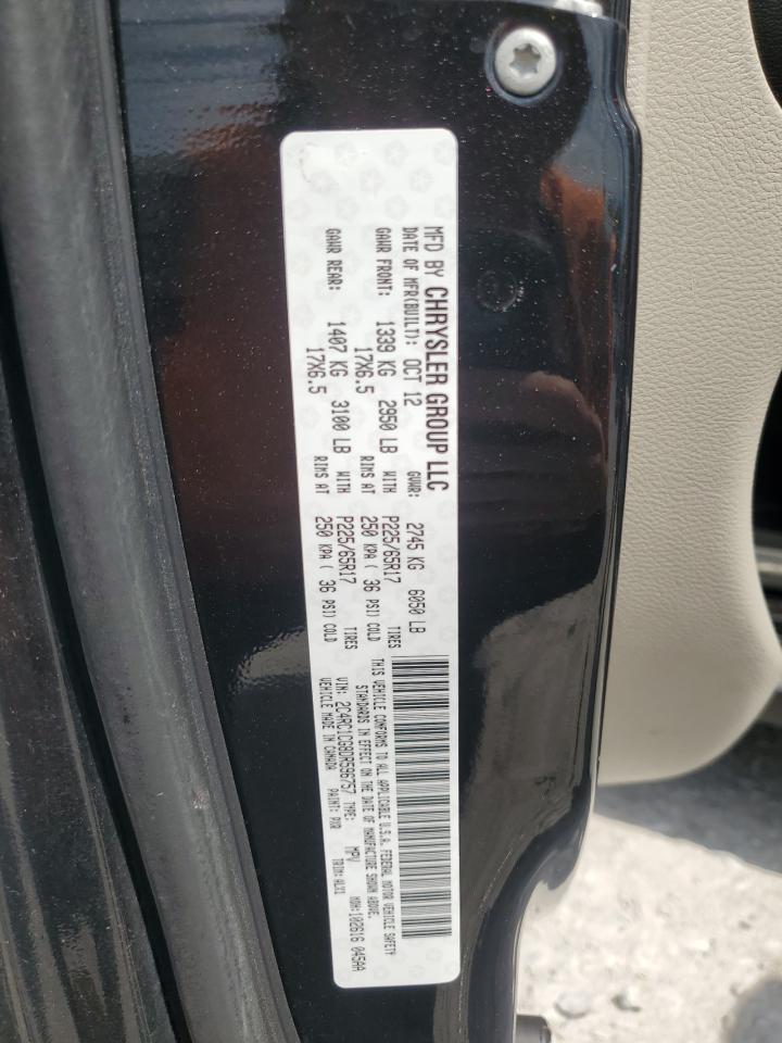 2013 Chrysler Town & Country Touring L VIN: 2C4RC1CG8DR596757 Lot: 68474035