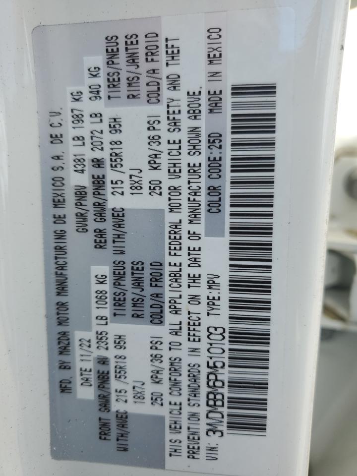 2023 Mazda Cx-30 Select VIN: 3MVDMBBM6PM510103 Lot: 68930385