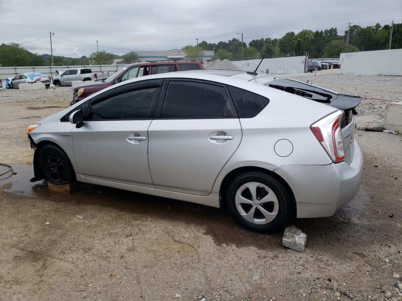 2013 Toyota Prius silver hatchback hybrid JTDKN3DU9D5622906 photo #3