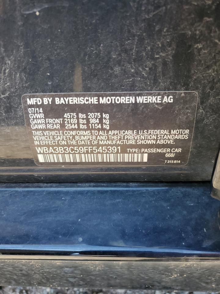 2015 BMW 328 Xi VIN: WBA3B3C59FF545391 Lot: 69401045