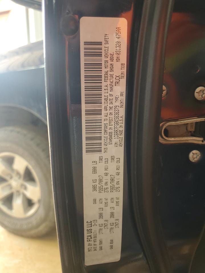 2019 Ram 1500 Classic Tradesman VIN: 1C6RR7FG6KS636379 Lot: 67229895