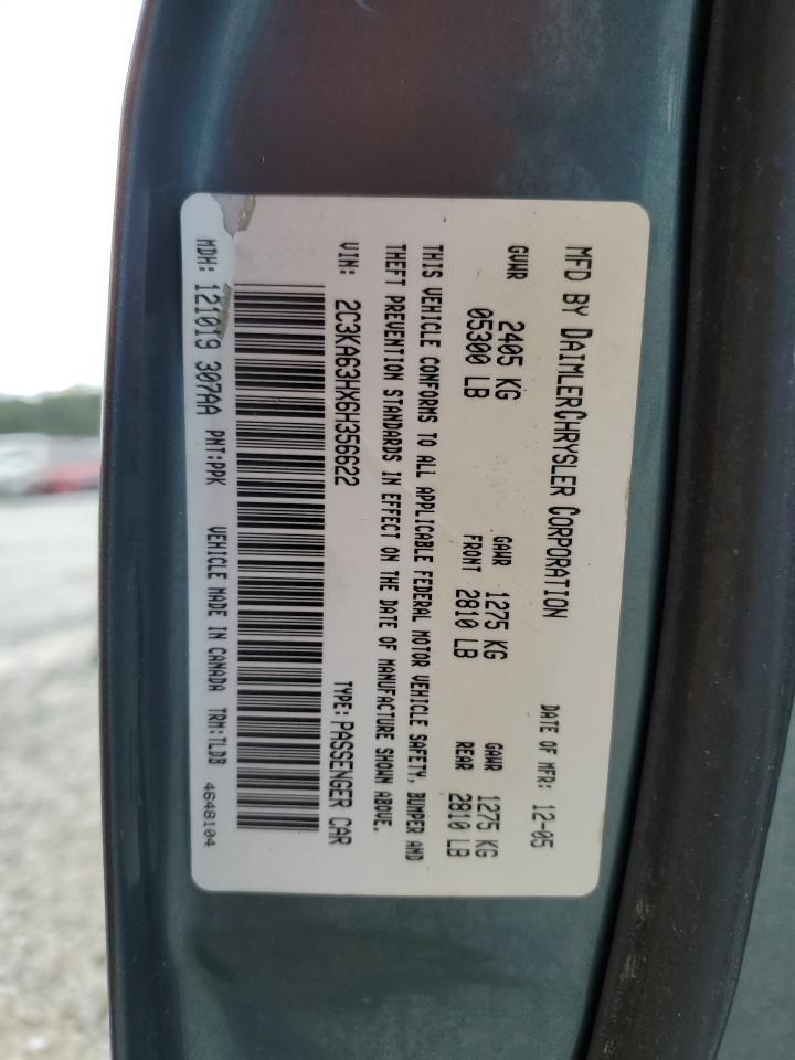2006 Chrysler 300C VIN: 2C3KA63HX6H356622 Lot: 68715705