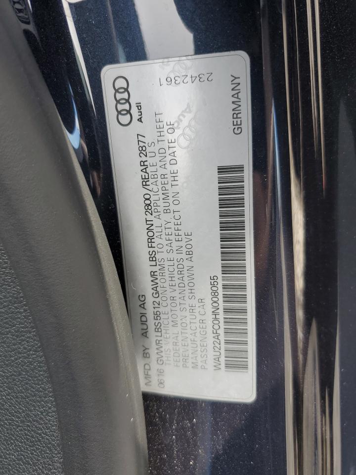 2017 Audi A7 Prestige VIN: WAU22AFC0HN008055 Lot: 69564825