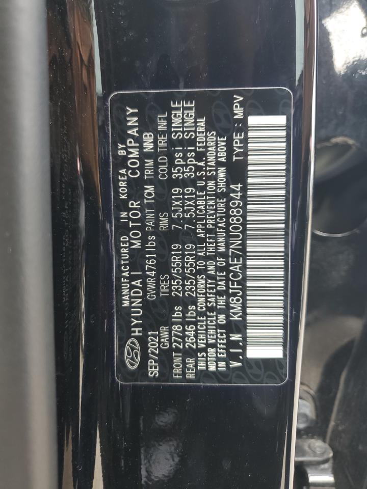 2022 Hyundai Tucson N Line VIN: KM8JFCAE7NU088944 Lot: 67253035